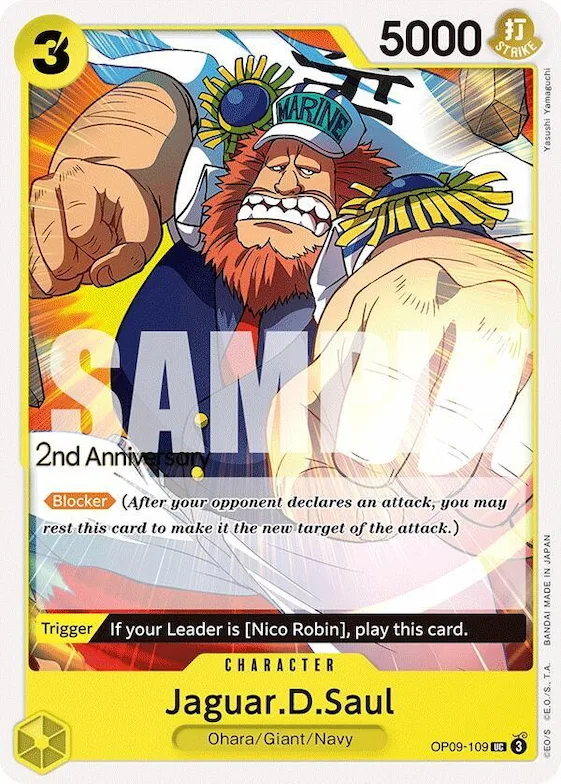 Haguar D. Sauro op9-109 – OP09 – Emperors in the New World: 2nd Anniversary Tournament Cards