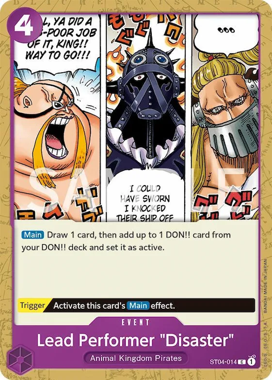 Lead Performer "Disaster" #st4-014 – Revision Pack Cards