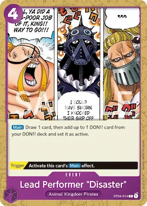 Lead Performer "Disaster" st4-014 – Revision Pack Cards