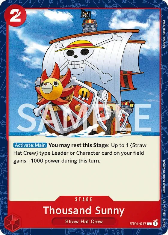 Thousand Sunny #st1-017 – Revision Pack Cards