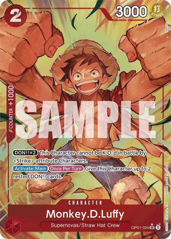Monkey.D.Luffy (OP01-024) (Alternate Art) #op1-024 – Premium Booster -The Best-