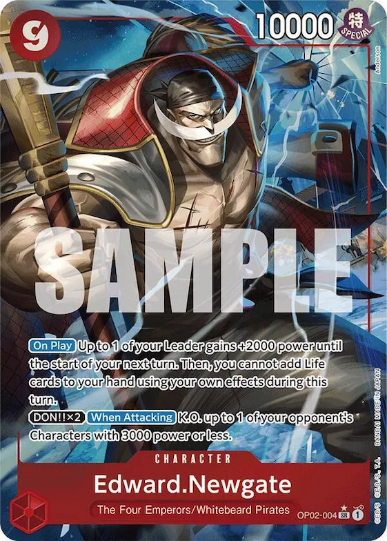 Edward.Newgate (OP02-004) (Alternate Art) #op2-004 – Premium Booster -The Best-