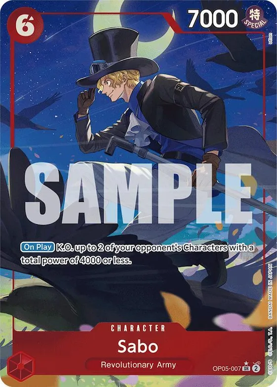 Sabo (OP05-007) (Alternate Art) #op5-007 – Premium Booster -The Best-
