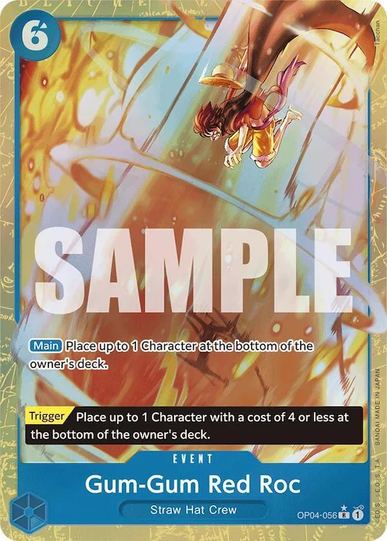 Gum-Gum Red Roc (Alternate Art) #op4-056 – Premium Booster -The Best-