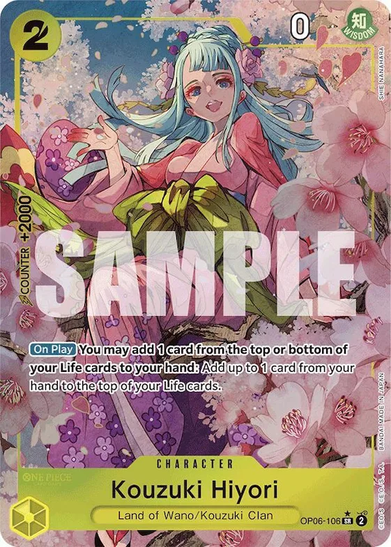 Kouzuki Hiyori (Alternate Art) #op6-106 – Premium Booster -The Best-