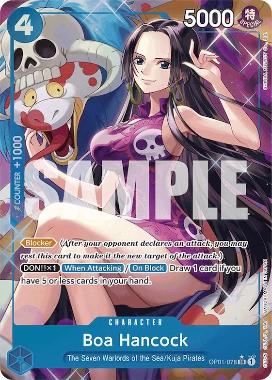Boa Hancock (OP01-078) (Alternate Art) #op1-078 – Premium Booster -The Best-