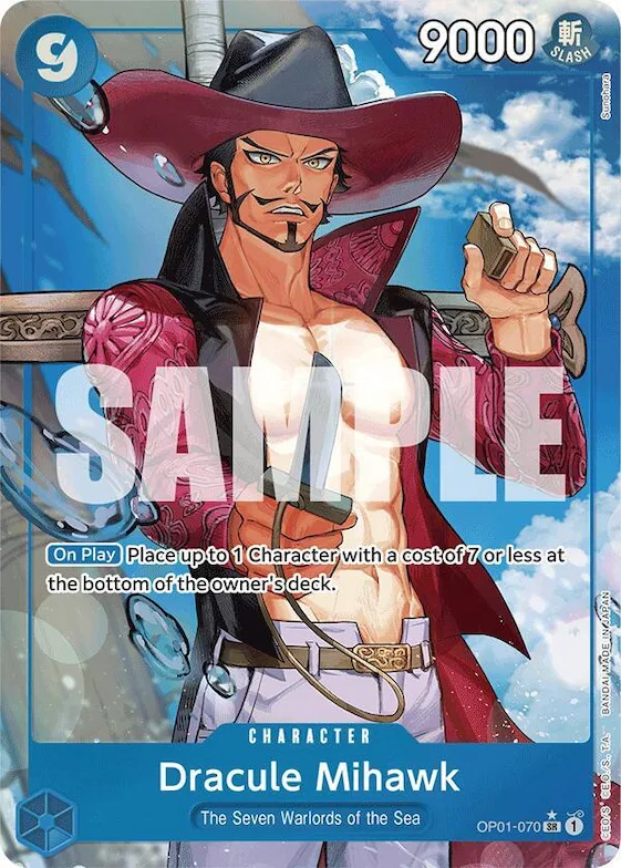 Dracule Mihawk (OP01-070) (Alternate Art) #op1-070 – Premium Booster -The Best-