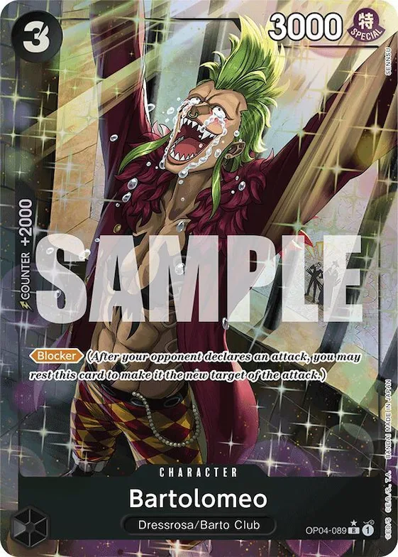 Bartolomeo (OP04-089) (Alternate Art) #op4-089 – Premium Booster -The Best-