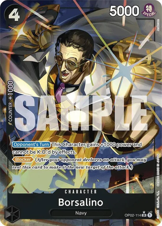 Borsalino (Alternate Art) #op2-114 – Premium Booster -The Best-