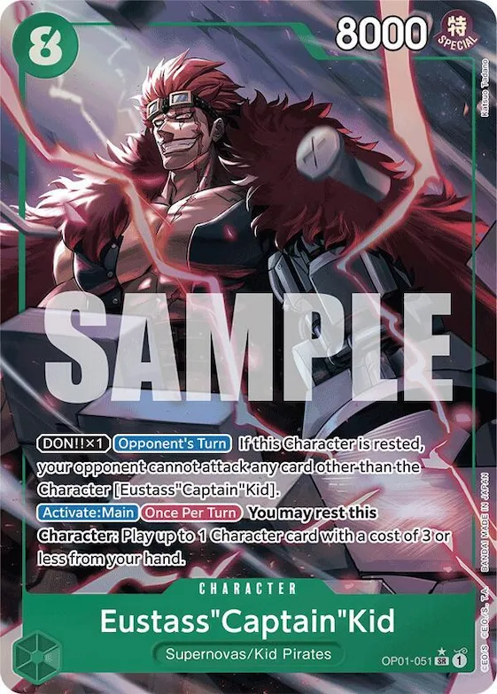 Eustass"Captain"Kid (OP01-051) (Alternate Art) #op1-051 – Premium Booster -The Best-