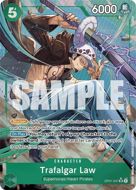 Trafalgar Law (OP01-047) (Alternate Art) #op1-047 – Premium Booster -The Best-