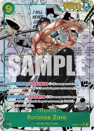 Roronoa Zoro (Manga) #op6-118 – Premium Booster -The Best-