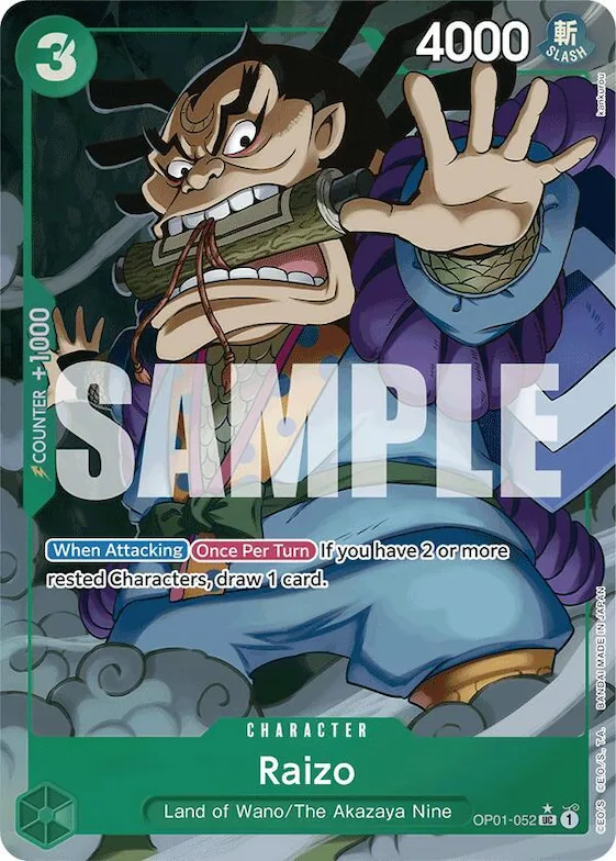 Raizo (Full Art) #op1-052 – Premium Booster -The Best-