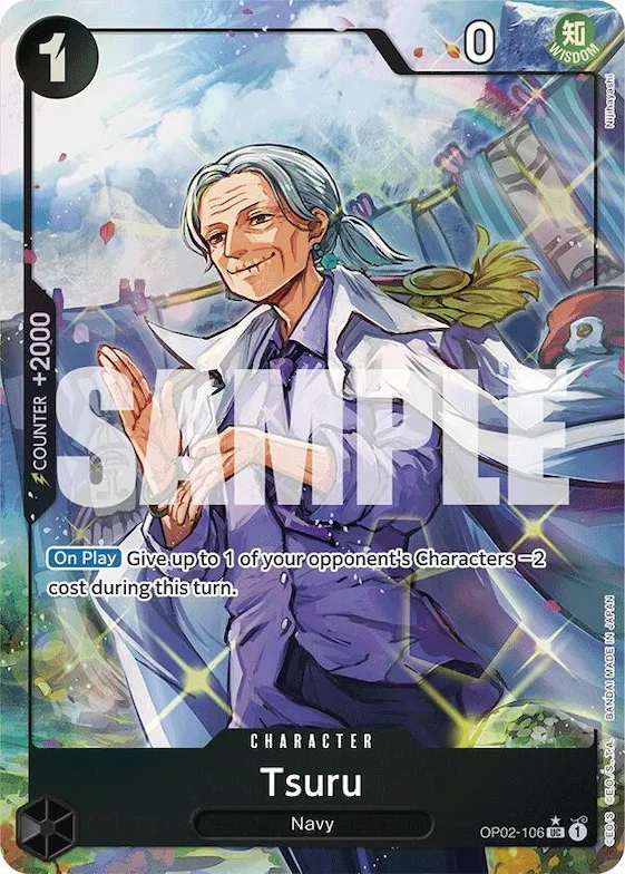 Tsuru (Full Art) #op2-106 – Premium Booster -The Best-