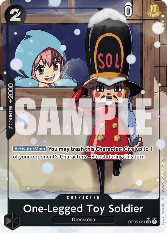 One-Legged Toy Soldier (Alternate Art) #op5-081 – Premium Booster -The Best-