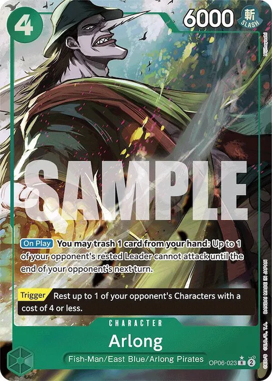 Arlong (Full Art) #op6-023 – Premium Booster -The Best-