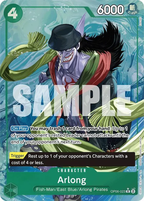 Arlong (Alternate Art) #op6-023 – Premium Booster -The Best-