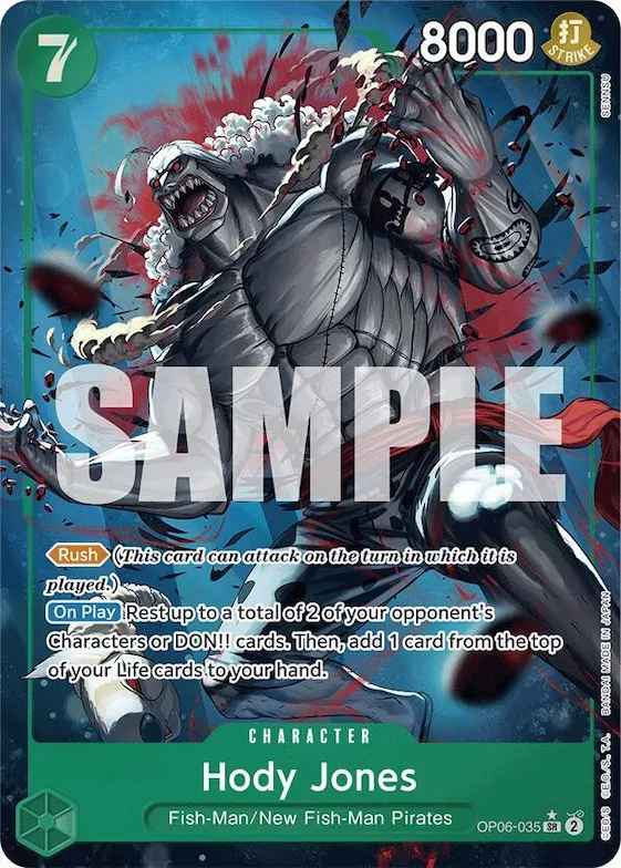 Hody Jones (Alternate Art) #op6-035 – Premium Booster -The Best-