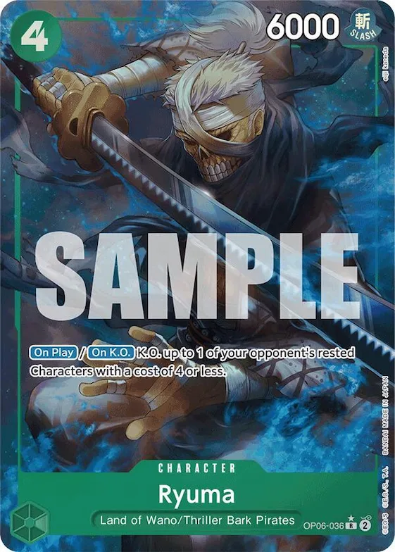 Ryuma (Full Art) #op6-036 – Premium Booster -The Best-
