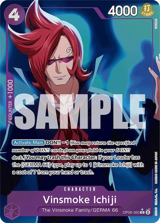 Vinsmoke Ichiji (OP06-060) (Full Art) #op6-060 – Premium Booster -The Best-