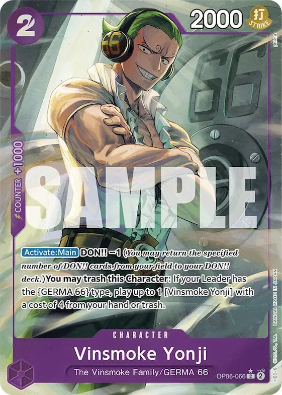 Vinsmoke Yonji (OP06-066) (Full Art) #op6-066 – Premium Booster -The Best-