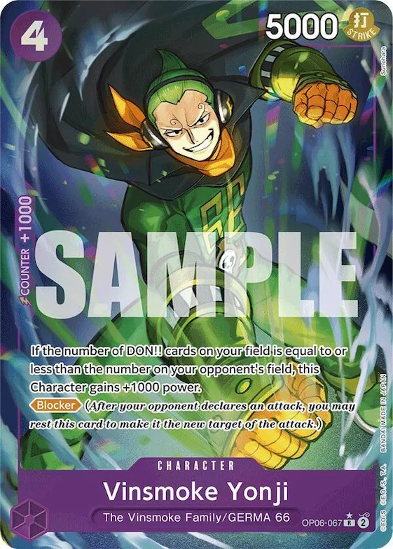 Vinsmoke Yonji (OP06-067) (Full Art) #op6-067 – Premium Booster -The Best-