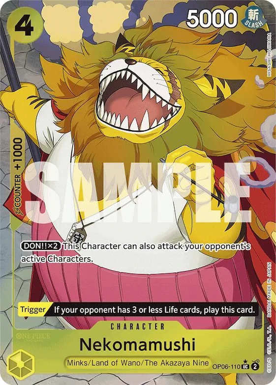 Nekomamushi (Full Art) #op6-110 – Premium Booster -The Best-