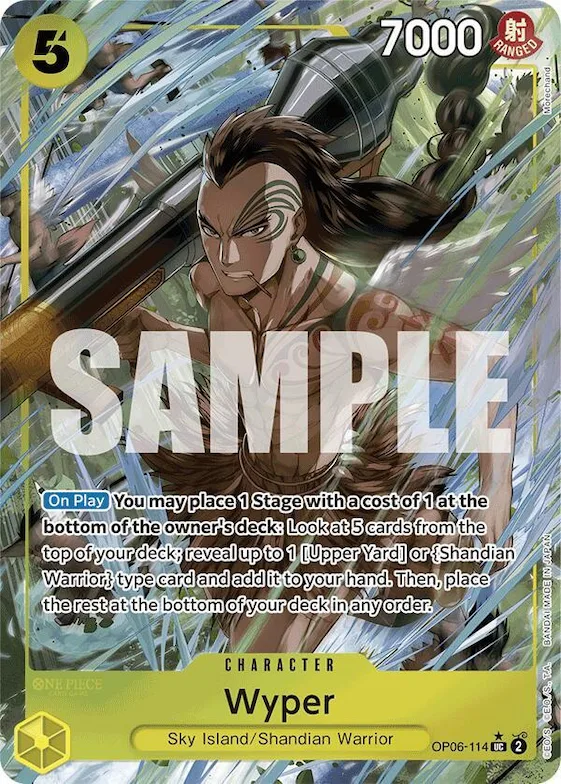 Wyper (Full Art) #op6-114 – Premium Booster -The Best-