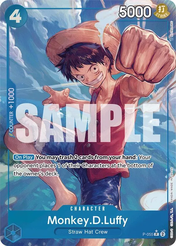 Monkey.D.Luffy (P-055) (Full Art) #p-055 – Premium Booster -The Best-