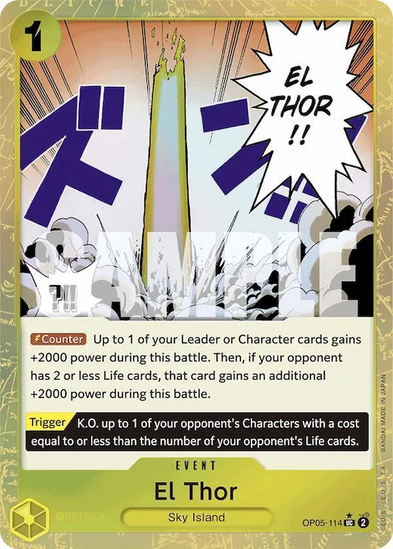 El Thor (Textured Foil) #op5-114 – Premium Booster -The Best-