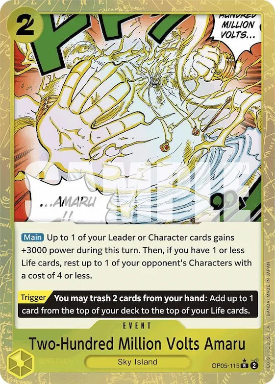 Two-Hundred Million Volts Amaru (Textured Foil) #op5-115 – Premium Booster -The Best-