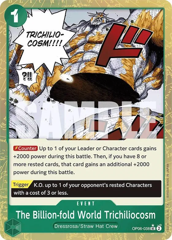 The Billion-fold World Trichiliocosm (Textured Foil) #op6-038 – Premium Booster -The Best-
