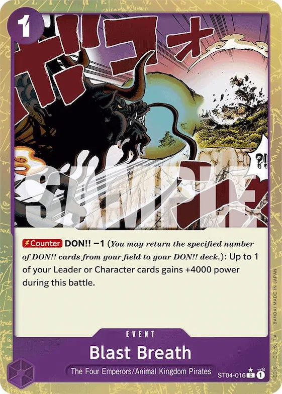 Blast Breath (Textured Foil) #st4-016 – Premium Booster -The Best-