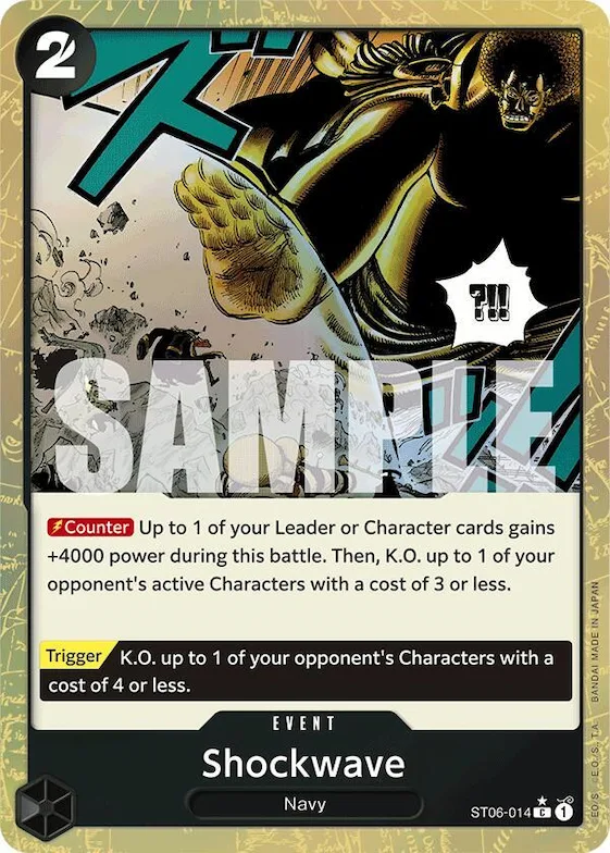 Shockwave (Textured Foil) #st6-014 – Premium Booster -The Best-