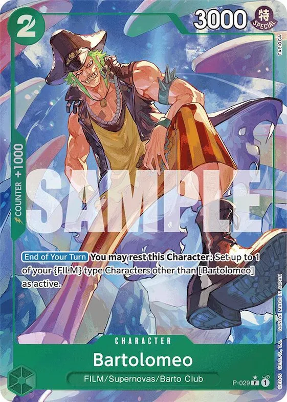 Bartolomeo (P-029) (Full Art) #p-029 – Premium Booster -The Best-