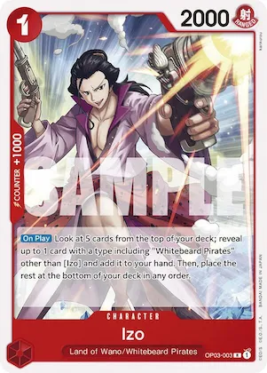 Izo #op3-003 – Starter Deck 15: RED Edward.Newgate