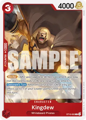 Kingdew #st15-003 – Starter Deck 15: RED Edward.Newgate