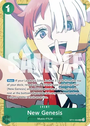 New Genesis #st11-004 – Starter Deck 16: GREEN Uta