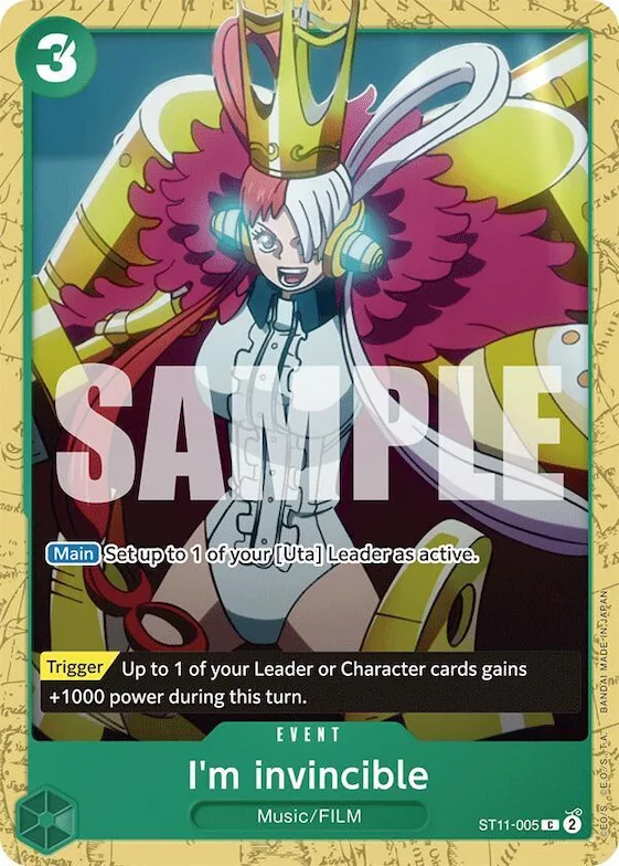 I'm invincible #st11-005 – Starter Deck 16: GREEN Uta
