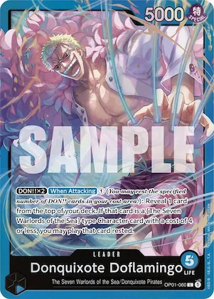 Donquixote Doflamingo (OP01-060) op1-060 – ST17 – Starter Deck 17: BLUE Donquixote Doflamingo