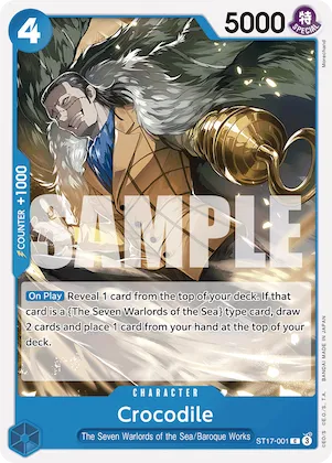 Crocodile st17-001 – ST17 – Starter Deck 17: BLUE Donquixote Doflamingo