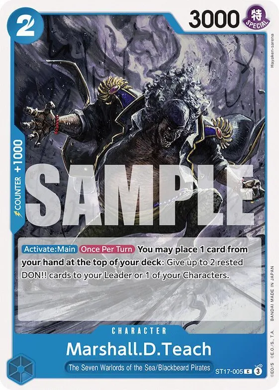 Marshall D. Teach st17-005 – ST17 – Starter Deck 17: BLUE Donquixote Doflamingo