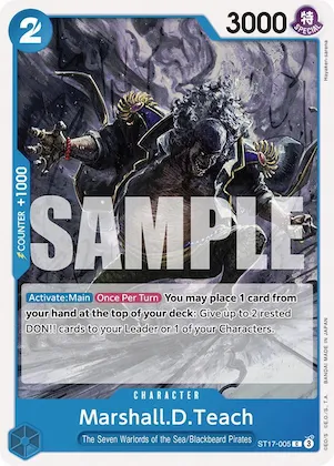 Marshall.D.Teach #st17-005 – Starter Deck 17: BLUE Donquixote Doflamingo