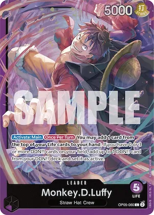 Monkey.D.Luffy (OP05-060) op5-060 – ST18 – Starter Deck 18: PURPLE Monkey.D.Luffy