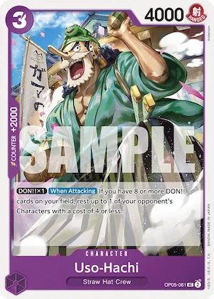 Uso-Hachi (OP05-061) #op5-061 – Starter Deck 18: PURPLE Monkey.D.Luffy