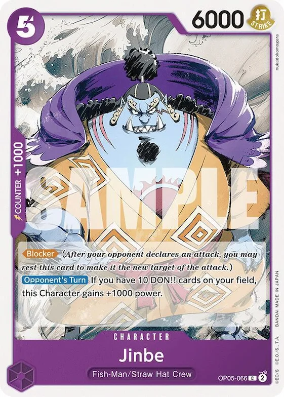 Jinbe #op5-066 – Starter Deck 18: PURPLE Monkey.D.Luffy