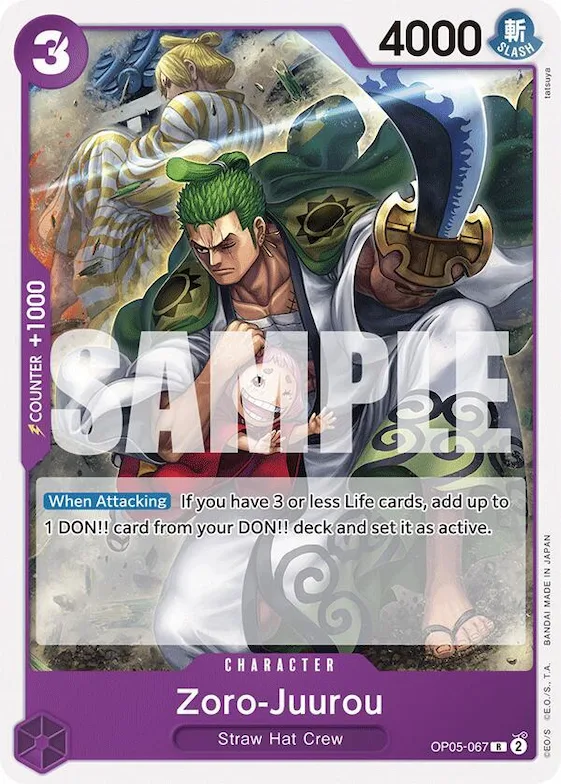 Zoro-Juurou (OP05-067) #op5-067 – Starter Deck 18: PURPLE Monkey.D.Luffy
