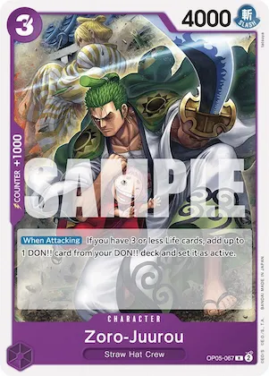 Zoro-Juurou (OP05-067) op5-067 – ST18 – Starter Deck 18: PURPLE Monkey.D.Luffy