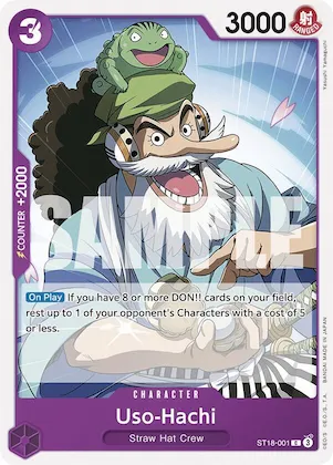 Uso-Hachi (ST18-001) st18-001 – ST18 – Starter Deck 18: PURPLE Monkey.D.Luffy