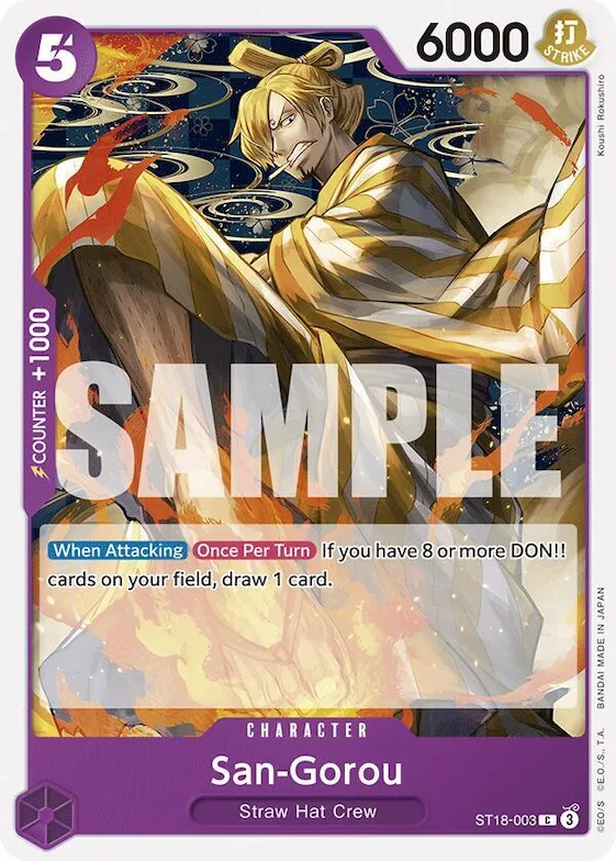 Sangoro st18-003 – ST18 – Starter Deck 18: PURPLE Monkey.D.Luffy